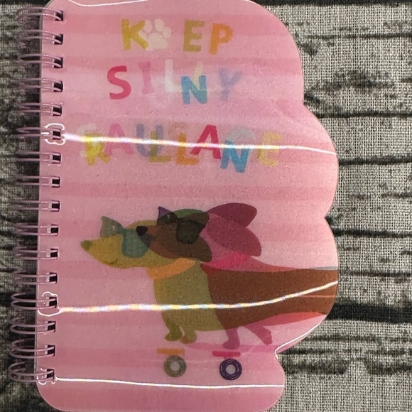 Sausage dog Dachshund small note book gift new pattern stationary - Picture 2 of 5